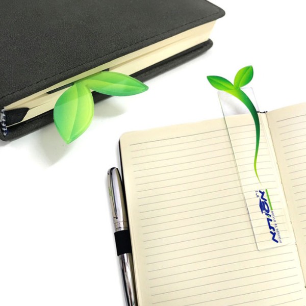 Unique Leaf Bookmark in Clear or White Acrylic