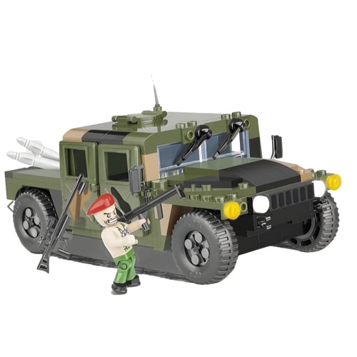 ערכת בניית ג'יפ צבאי ירוק – דגם האמר אמריקאי