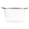 Transparent Cosmetic Bag with Black Zipper