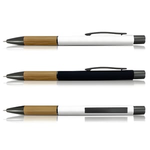 Stylish Aluminum Bamboo Combination Pen