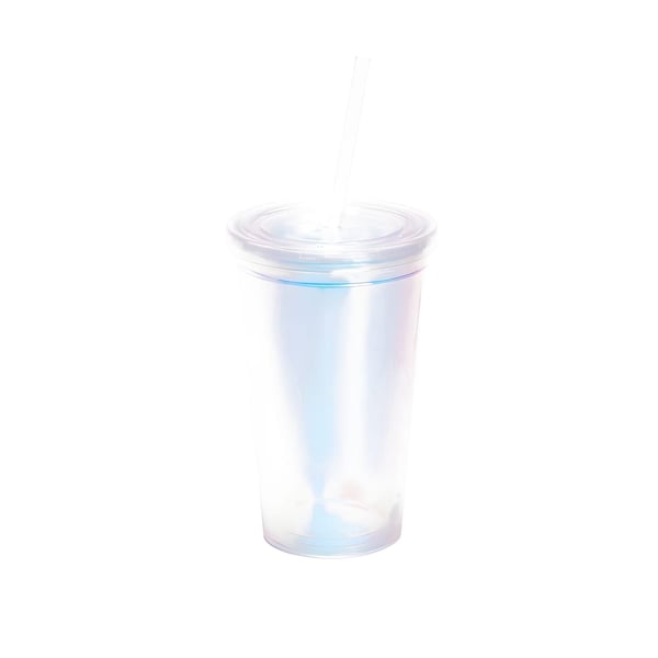 Stylish Transparent Hologram Double Wall Cup