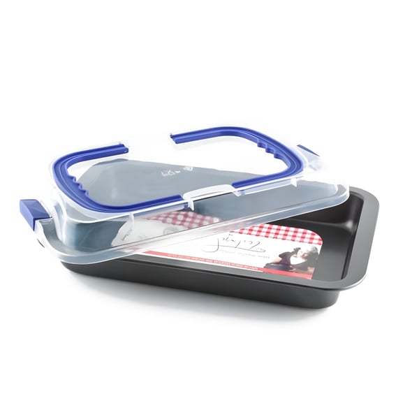 Rectangular Non-Stick Baking Pan 36x24 cm with Lid