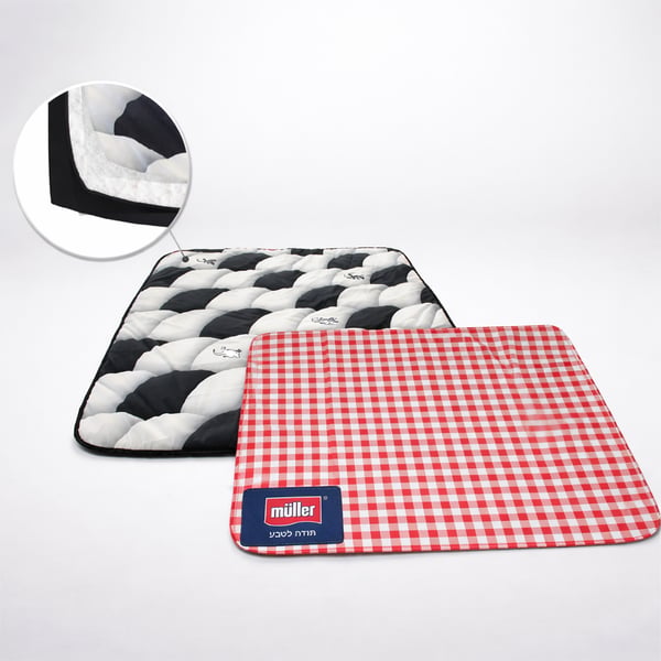 Printed Family Picnic Blanket with Unique Insulation  140 × 140 cm