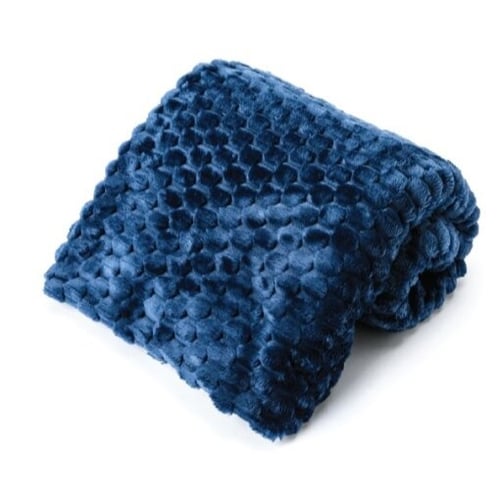 שמיכת יחיד ז'אקארד קוביות מפנקת 130*170