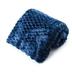 שמיכת יחיד ז'אקארד קוביות מפנקת 130*170