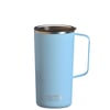 Tower Mug ספל תרמי נירוסטה ציפוי קרמי פנימי PURAMIC מכסה טריטן 600 מ"ל מבית ASOBU - תכלת / כחול שמים