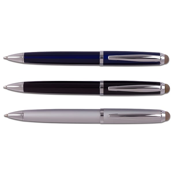 עט מתכת יוקרתי עם כרית למסכים - מתנה שתשאיר רושם