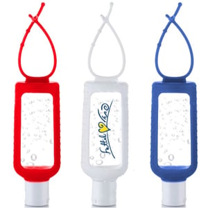 Hand Sanitizer Gel with Silicone Holder 60ml - Practical Corporate Gift