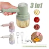 3-in-1 Cordless Hand Mixer for Whipping, Crushing, and Grinding