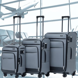 סט 3 מזוודות יוקרתיות San-Diego מבית ETERNITY לשימוש נוח ואלגנטי