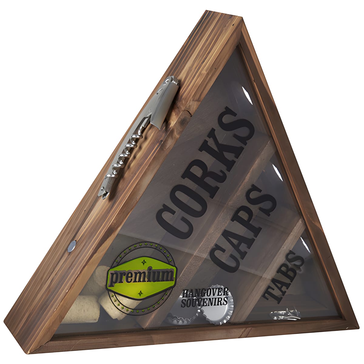 פותחן בירה עם מארז ייחודי לפקקים