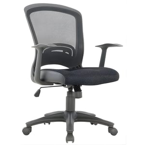 Executive Chair with Mesh Back and Black Upholstery