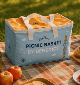 צידנית משפחתית ענקית 38 ליטר עם הדפסה צבעונית מותאמת אישית