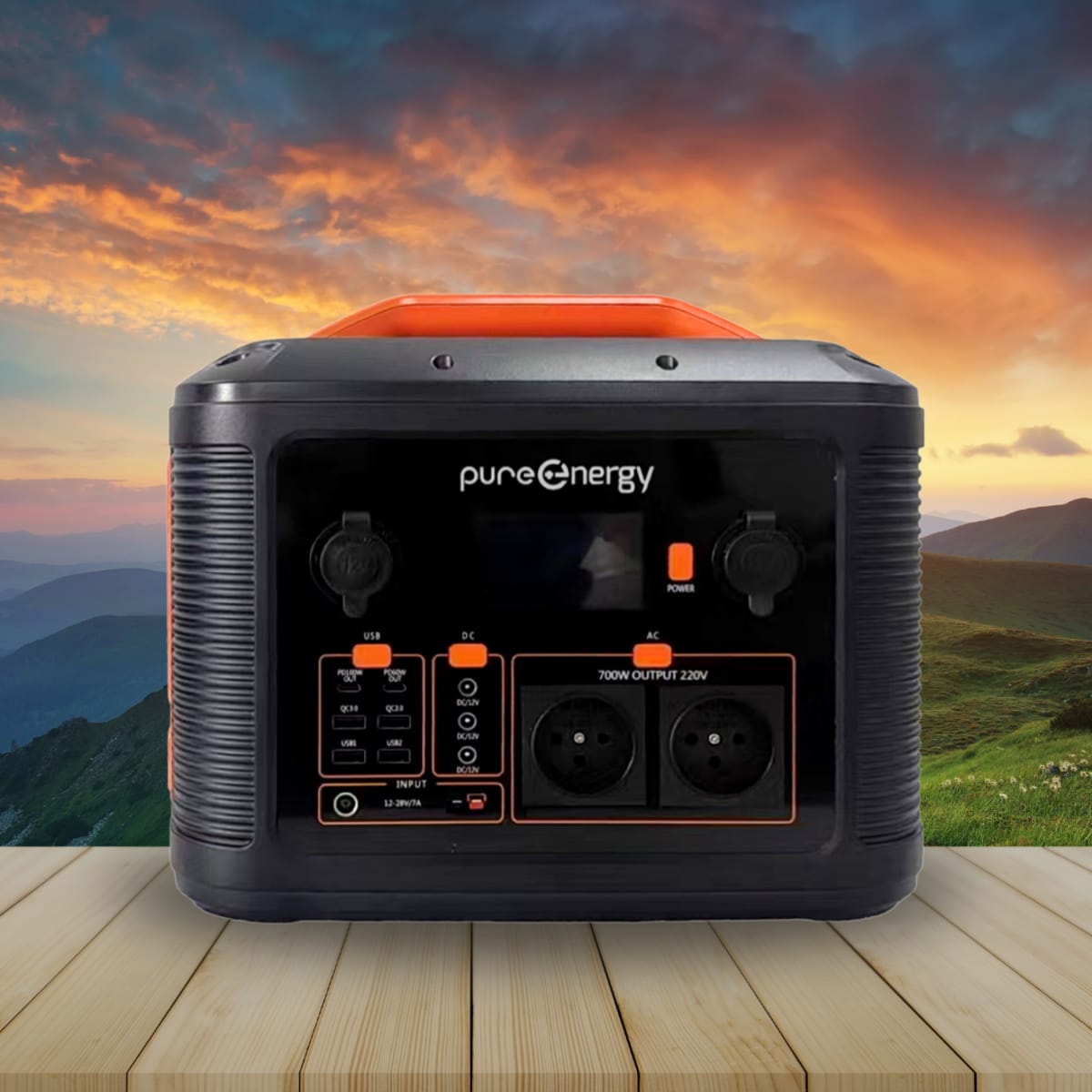 תחנת כוח ניידת וחזקה 537.6Wh עם שני שקעי חשמל