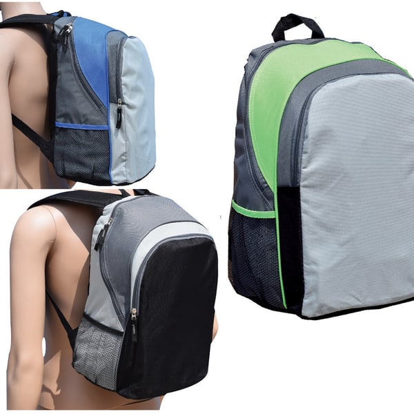 תיק גב אפור שחור - מתנה עסקית כיתתית