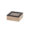 Elegant Tea Storage Box with 252 Compartments, Black