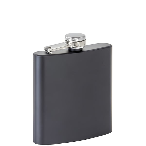 פלאסק נירוסטה שחור 6oz - עיצוב קלאסי ואיכותי