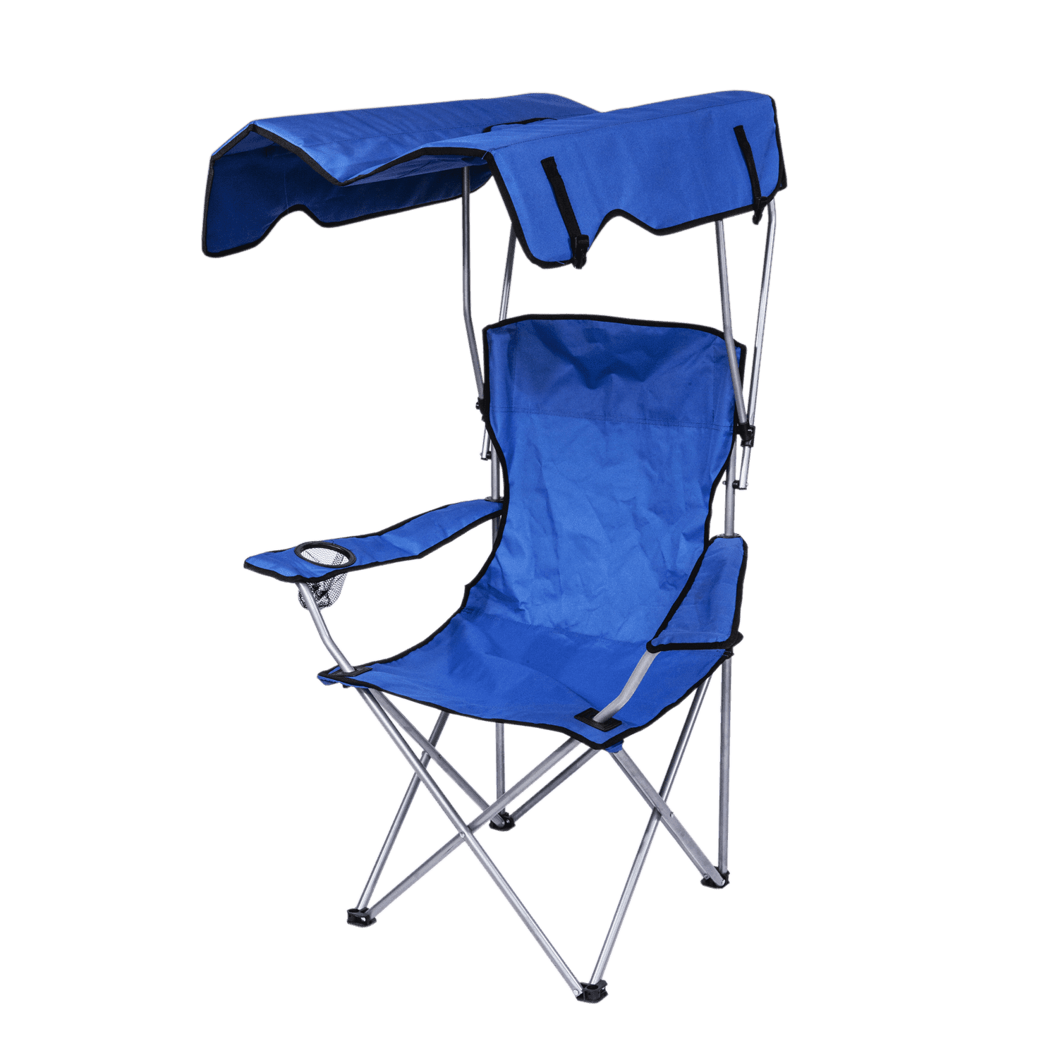 כיסא במאי מתקפל עם גגון ומחזיק כוסות