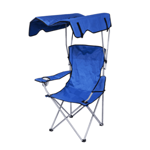 כיסא במאי מתקפל עם גגון ומחזיק כוסות