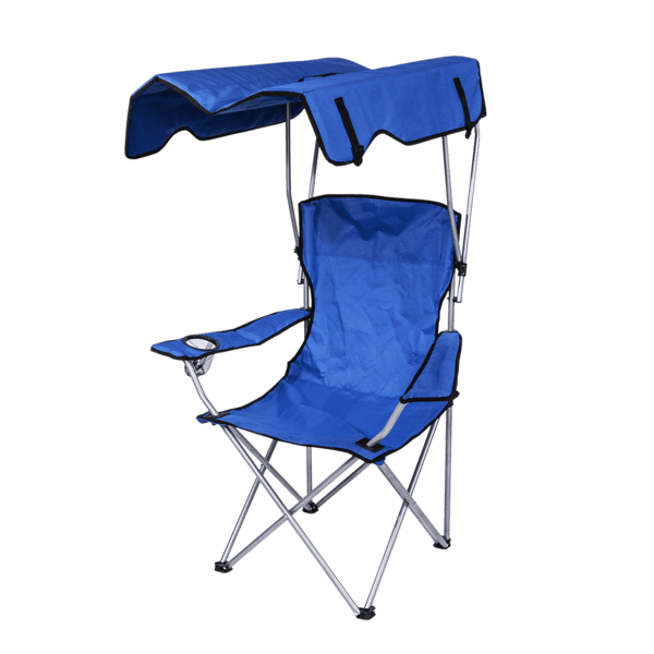 כיסא במאי מתקפל עם גגון ומחזיק כוסות