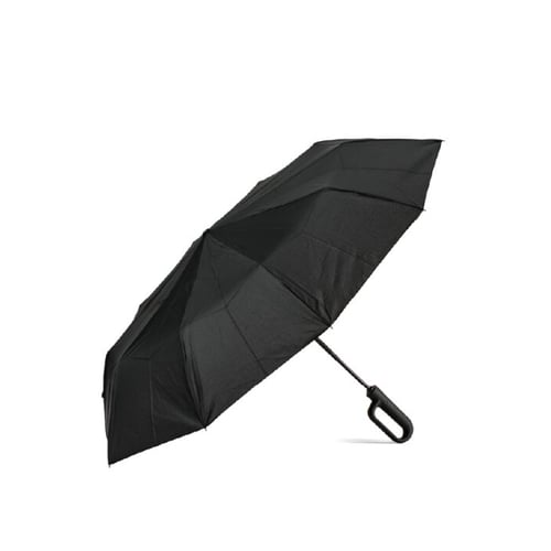מטריה מתקפלת אוטומטית 23 אינץ 10 פאות עם ידית שאקל - מתנה עסקית איכותית ומרשימה
