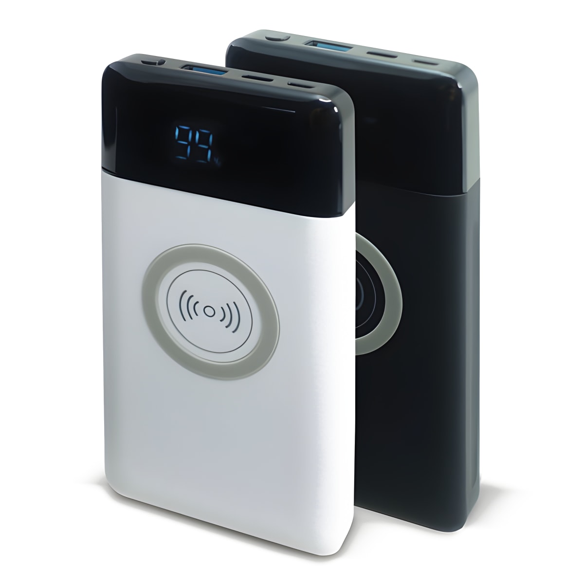 מטען נייד 'ג'ולט' עם טעינה אלחוטית בנפח 10,000mAh