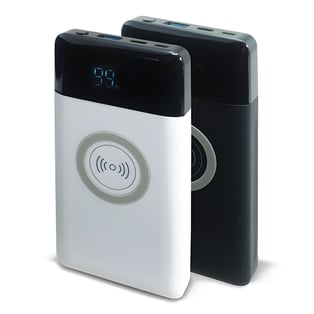 מטען נייד 'ג'ולט' עם טעינה אלחוטית בנפח 10,000mAh