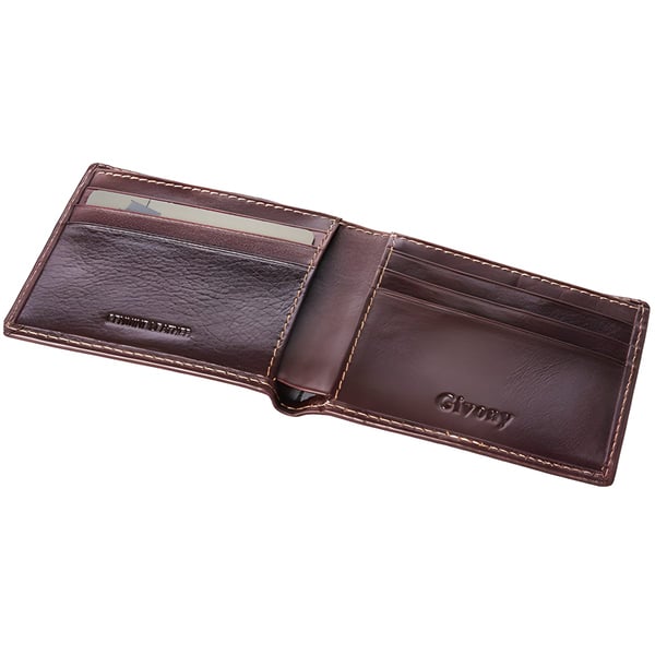 Men's Hunter Leather Wallet with 6 Card Slots
