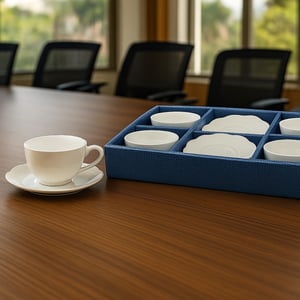 סט כוסות קפוצ’ינו מפורצלן - Elevate Your Coffee Experience