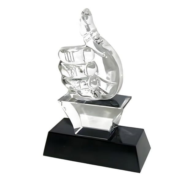 Elegant Crystal Lake Stand for Home Décor