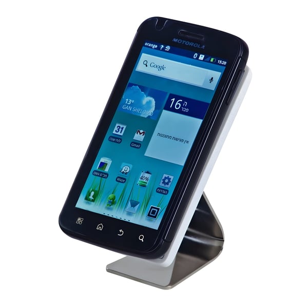 Metal and Plastic Desk Stand for Mobile Phone - Practical Design