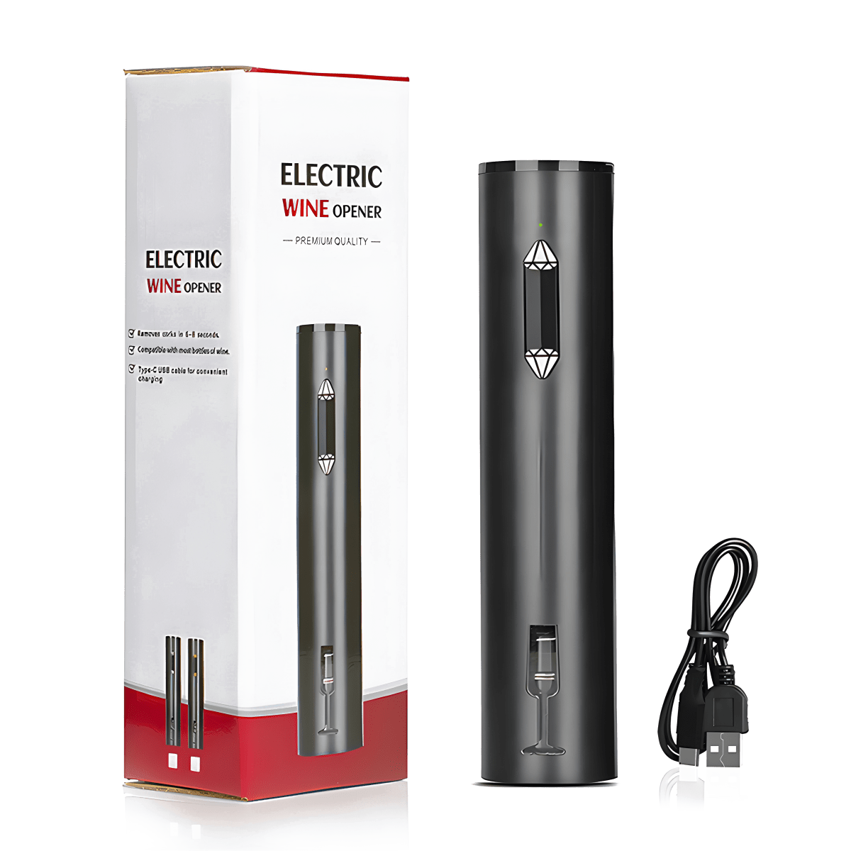 פותחן בקבוקים חשמלי נטען באמצעות USB