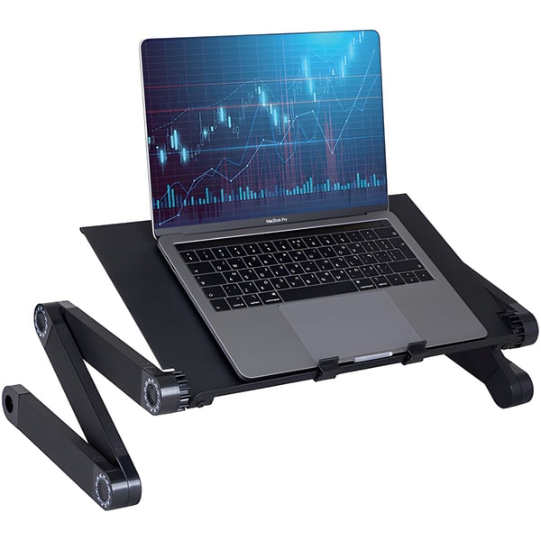 מעמד מחשב נייד ארגונומי מתקפל ומתכוונן