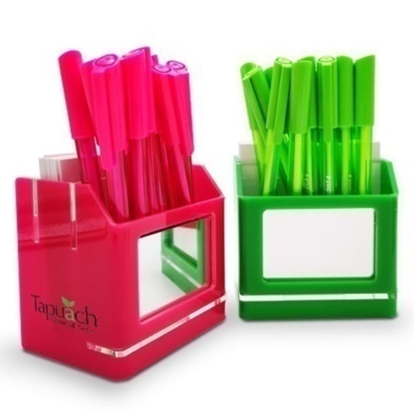 Desk Organizer with Glass Mirror and Memo Papers