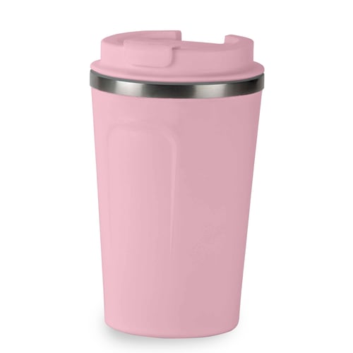 כוס תרמית מנירוסטה לבנה לשתייה חמה וקרה 380 מל