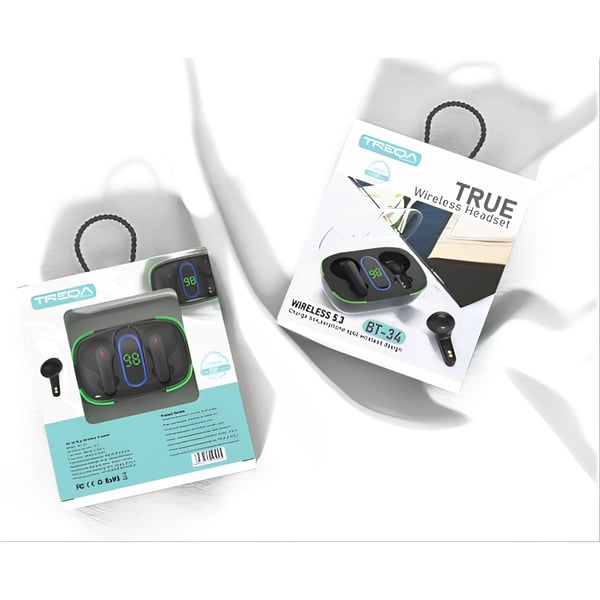 High-Quality Wireless TREQA Bluetooth Headphones