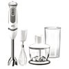 750W Stainless Steel Hand Blender in White/Grey