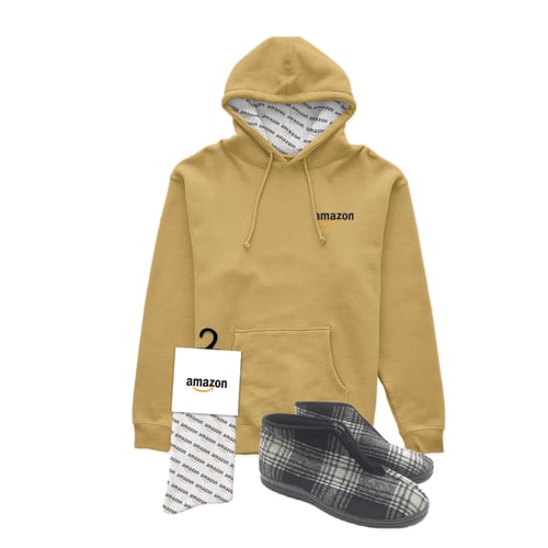 מארז 'תרגישו בבית' - קפוצ'ון ללא רוכסן ונעלי בית מקוריות