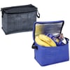6-Liter Recycled Non-Woven Personal Cooler Bag in Blue and Black