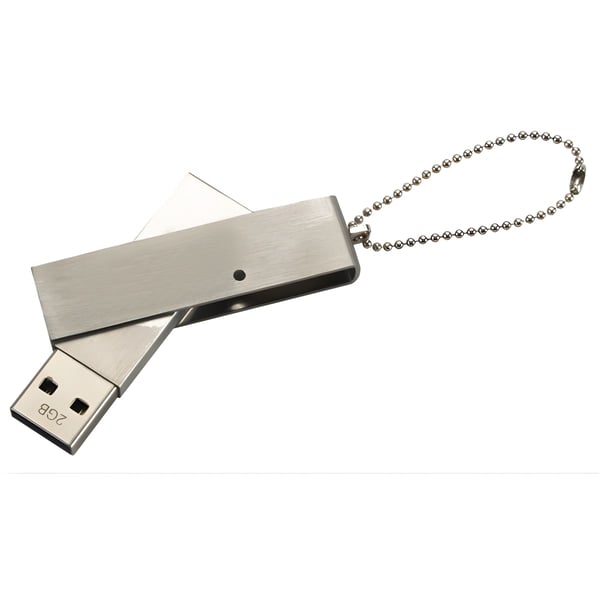 זיכרון פלאש מתכתי עם שרשרת אבטחה – ויטרוניק