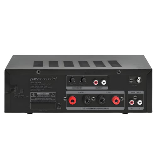 רסיבר קומפקטי 2.0 עוצמתי עם 100 וואט מבית PURE ACOUSTICS