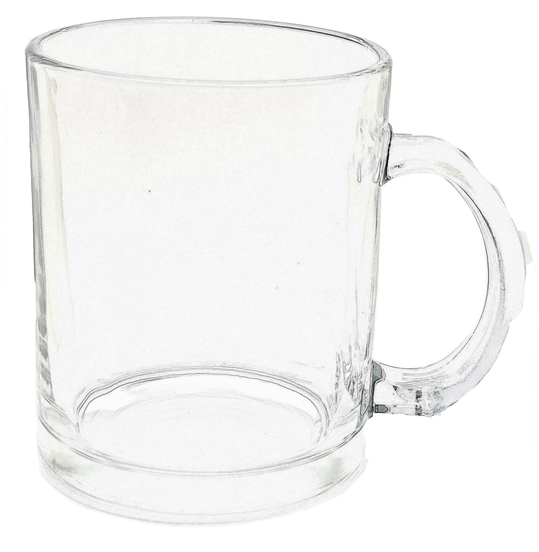 מאג זכוכית שקוף בעיצוב מודרני - 330 מ'ל