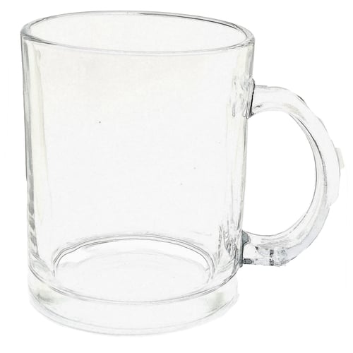 מאג זכוכית שקוף בעיצוב מודרני - 330 מ'ל