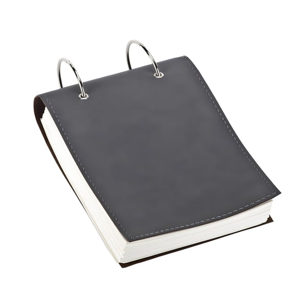 פנקס טבעות שולחני איכותי עם כריכה PU - בלזק