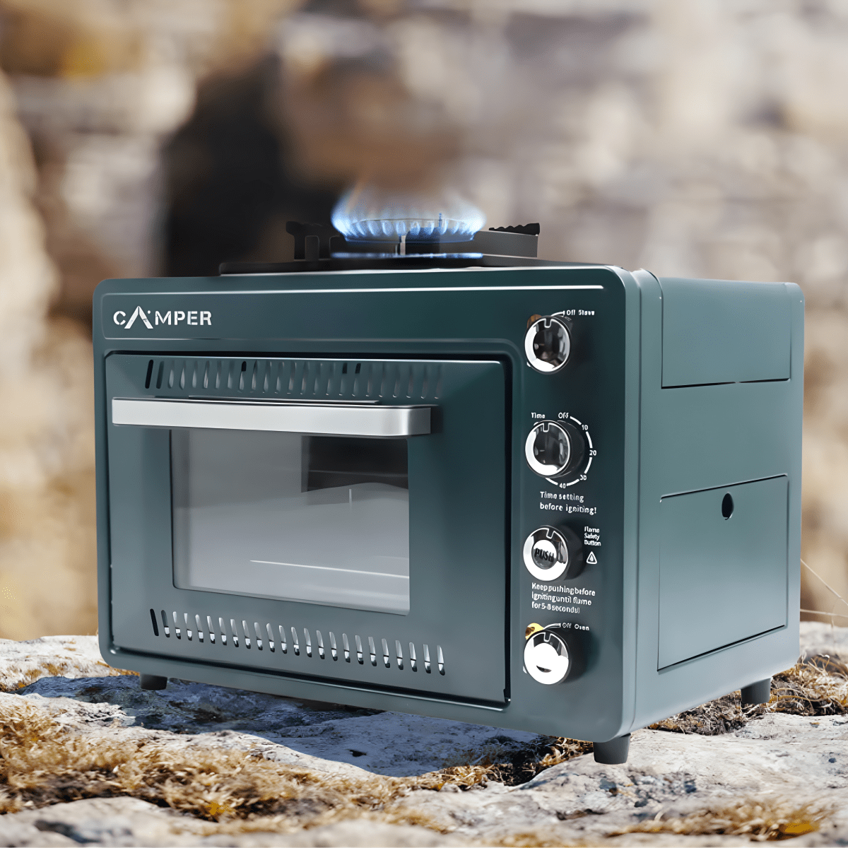 תנור גז עם כירה רב תכליתי לבישול חוץ מבית CAMPER