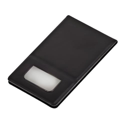 מראת איפור קרולין – מתכת עם גימור עור