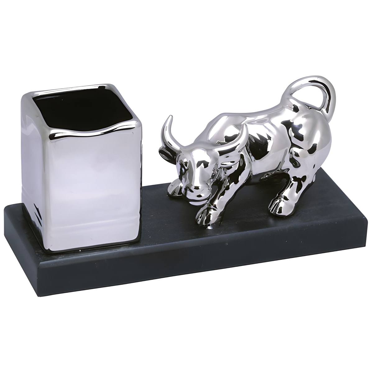 מעמד שור שולחני עם כוס לעטים - אלגנטי ושימושי