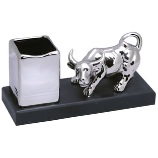 מעמד שור שולחני עם כוס לעטים - אלגנטי ושימושי