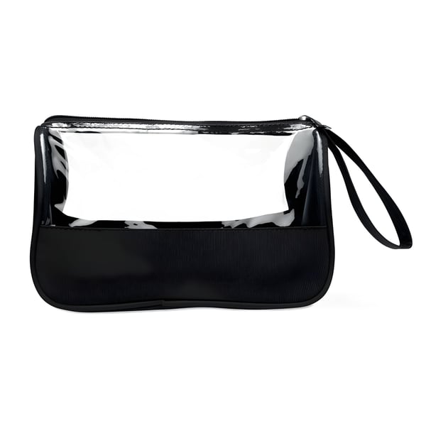 Elegant Makeup Bag in Microfiber and PVC