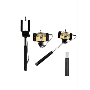Telescopic Selfie Stick with Built-In Remote